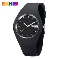 Student silicone waterproof pointer watch simple men's and women's jelly colored gift electronic watch 9068-gray