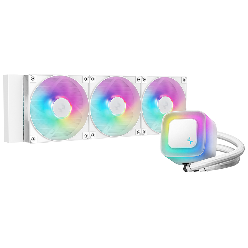 DeepCool LE360 V2 360mm RGB Liquid CPU Cooler - White (R-LE360-WHAMMN-G-2)