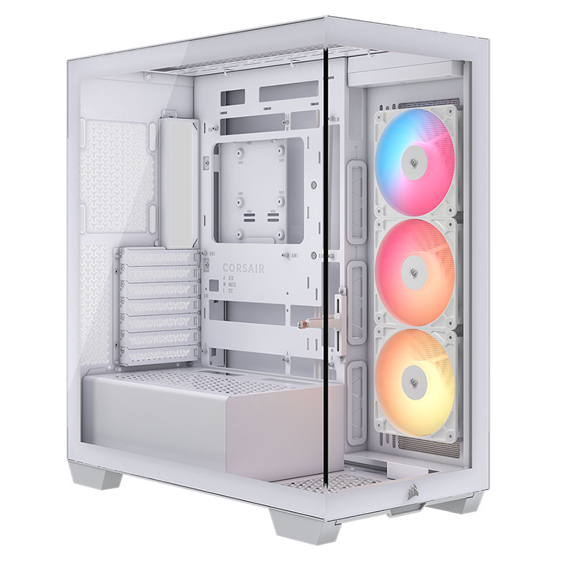 Corsair 3500X RS-R ARGB Tempered Glass Mid Tower ATX Case - White (CC-9011323-WW)