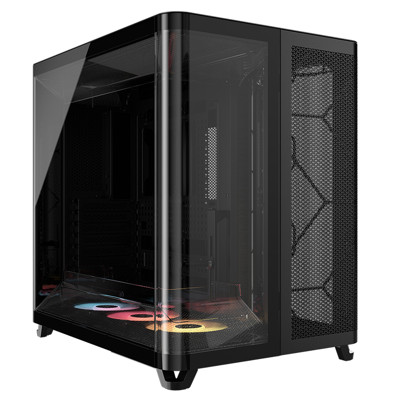 Corsair AIR 5400 RS-R ARGB TG Mid Tower E-ATX Case - Black (CC-9011318-WW)