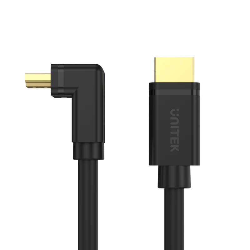 Unitek 4K 60Hz High Speed HDMI 2.0 Right Angle 90 Degree Cable - 3m (Y-C1002)