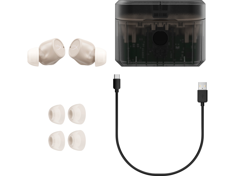 HyperX Cirro Buds Pro True Wireless Earphones with Hybrid ANC - Tan (727A7AA)