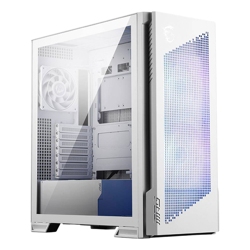 MSI MPG Velox 300R Airflow PZ Mid-Tower E-ATX Case - White (MPG VELOX 300R PZ WHITE)
