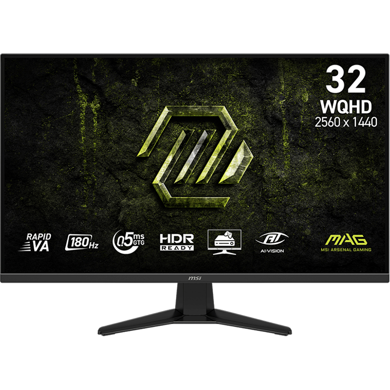 MSI MAG 31.5in WQHD 180Hz Rapid VA Adaptive Sync Gaming Monitor (MAG 325QF E18V)