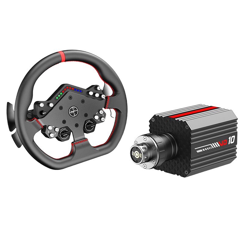 PXN VD10 WDS R2 Direct Drive Racing Wheel 10Nm Torque and Alloy Paddle Shifters for PC (PXN VD10+WDS R2)