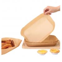 50 Pieces of Air Fryer Paper Specifically for Double Pots, Food-Grade Silicone-Oil Paper, Oil-Resistant, Non Stick, and High-Temperature Resistant