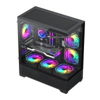 Gamemax Vista AB Case + Power (GX-750 PRO BK) + Cool (IceBurg Infinity 360) Combo – Quickly Build Your Custom PC