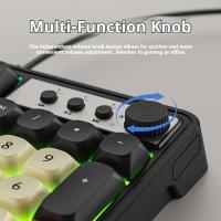 Gaming-Keyboards-EWEADN-G98-98-Key-Wired-Gaming-Keyboard-Rainbow-Backlight-Ergonomic-Design-with-Multimedia-Knob-Spherical-Keycaps-Black-3