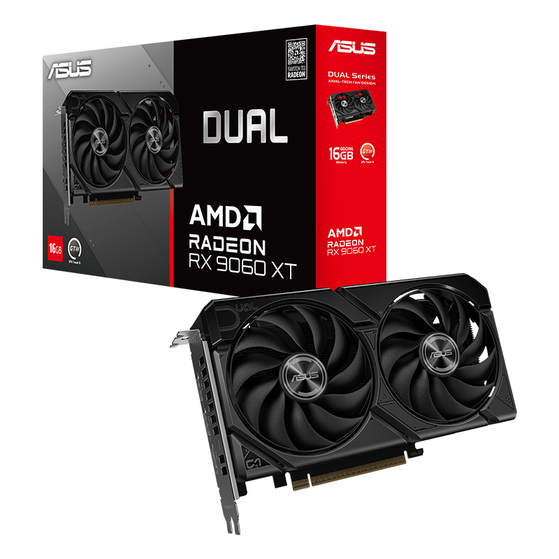 Asus Dual Radeon RX 9060 XT 16G Graphics Card (DUAL-RX9060XT-16G)