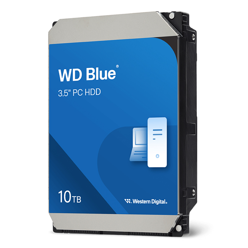 Western Digital 10TB Blue 3.5in SATA 7200 RPM Desktop Hard Drive (WD100EAGZ)