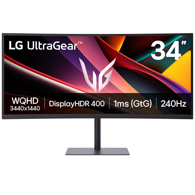 LG UltraGear 34in WQHD VA 240Hz FreeSync Premium Curved Gaming Monitor (34G630A-B)