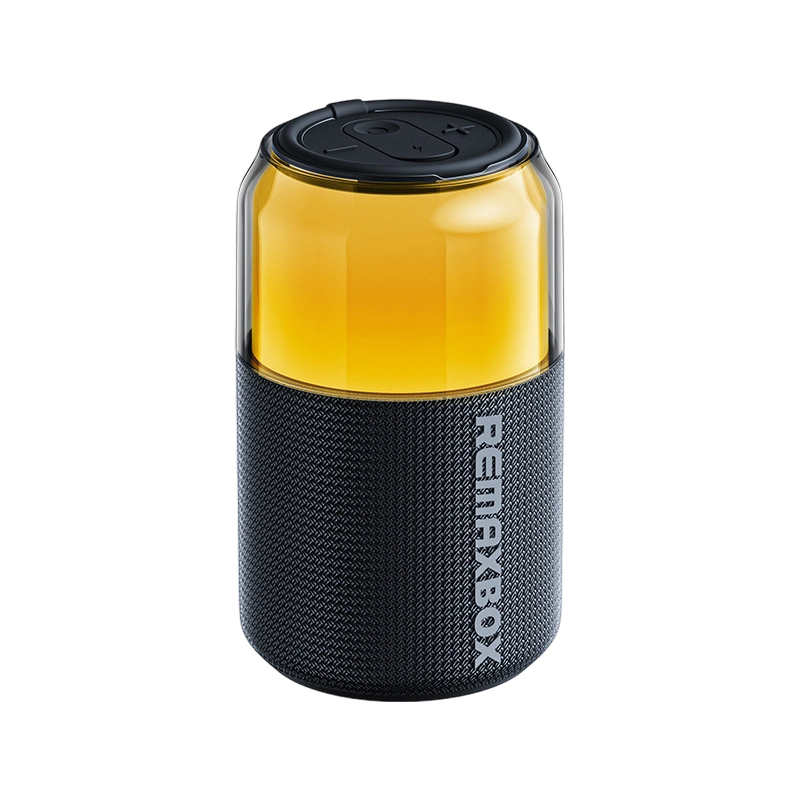 REMAX Ruiliang colorful RGB lighting wireless portable Bluetooth speaker handheld outdoor atmosphere sound RB-M21- black
