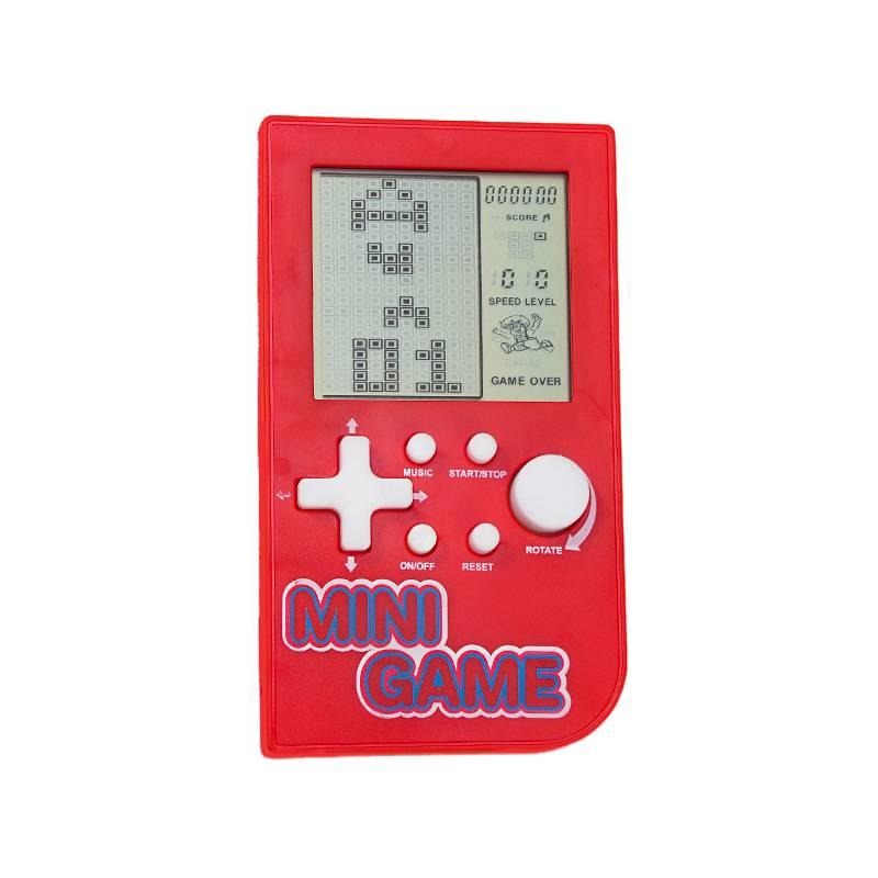 Tetris game console toy, children's nostalgic retro handheld game console - Vertical 3-inch red screen