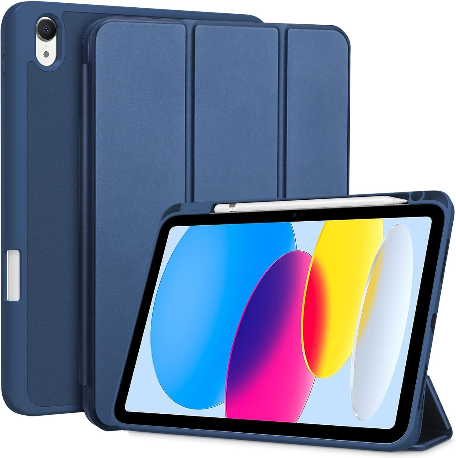 Case for iPad (A16) 11th Gen A3354 / A3355 / A3356 11 Inch 2025/ iPad 10th Gen 10.9 Inch A2696 / A2757 / A2777 2022 Case with Pencil Holder