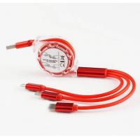 Charging-Cables-1M-Red-3-in-1-Retractable-Metal-Data-Cable-Fast-Charging-for-Android-Type-C-Phones-5