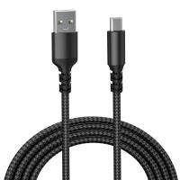 USB Type-C Double Straight Cable, Black - Compatible with Apple, Huawei, Laptops