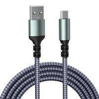 USB Type-C Double Straight Cable, Gray - Compatible with Apple, Huawei, Laptops
