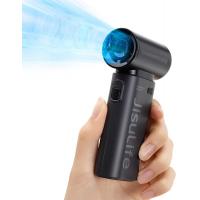 JISULIFE Portable Handheld Fan Life9,Turbo Power High Speed Air[18H Max Cooling Time],5000mAh Rechargeable,5 Gear Wind,Mini Pocket Design-Black