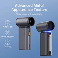 Laptops-Computers-JISULIFE-Portable-Handheld-Turbo-Fan-100-Speeds-Adjustable-Mini-Personal-Fan-9000mAh-USB-Rechargeable-Battery-Operated-LED-Display-Metal-Shell-Grey-1