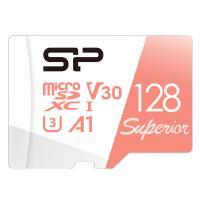 SP Silicon Power Superior PRO 4K/HD 128GB Micro SDXC Card 100MB/s Read & 80MB/s Write U3, C10, A1, V30 with Adapter - SZ128GBSTXDV3V20AU