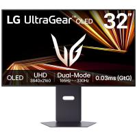 LG UltraGear GX8 31.5in 4K UHD 165Hz/FHD 330Hz OLED Dual-Mode FreeSync Premium Gaming Monitor (32GX850A-B)