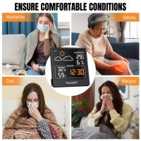 Smart-Home-Raddy-WF-50V-Indoor-Outdoor-Thermometer-Hygrometer-Wireless-Weather-Station-Temperature-Humidity-Monitor-with-5-0-VA-Display-Weather-Forecast-12