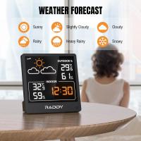 Smart-Home-Raddy-WF-50V-Indoor-Outdoor-Thermometer-Hygrometer-Wireless-Weather-Station-Temperature-Humidity-Monitor-with-5-0-VA-Display-Weather-Forecast-8