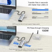 USB-Hubs-USB-C-Hub-5-in-1-Multiport-Adapter-4K-HDMI-100W-Power-Delivery-3-USB-A-Data-Ports-USBC-Dongle-for-Apple-iPhone-16-Pro-Max-iPhone-15-Pro-MacBook-Pro-A-8