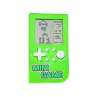 Tetris game console toy, children's nostalgic retro handheld game console - Vertical 3-inch  green screen