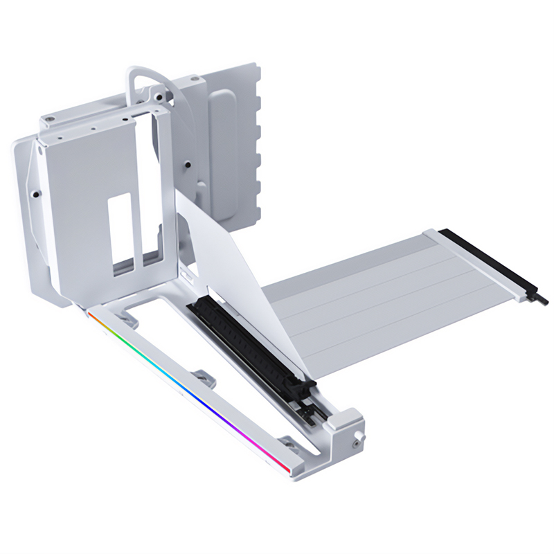 Lian Li Multi-Directional Vertical GPU Bracket with PCIe 5.0 Riser Cable V3 - White (VG4-5-V3W)
