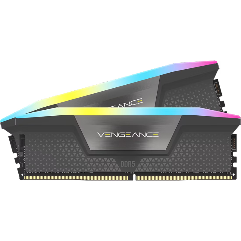 Corsair 32GB (2x16GB) CMH32GX5M2E6000Z36 Vengeance RGB CL36 6000MHz DDR5 RAM - Grey