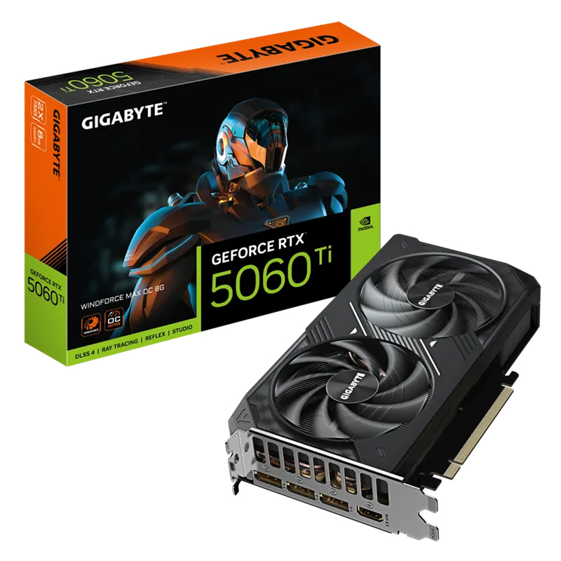 Gigabyte GeForce RTX 5060 Ti WindForce MAX OC 8G Graphics Card (GV-N506TWF2MAX OC-8GD)