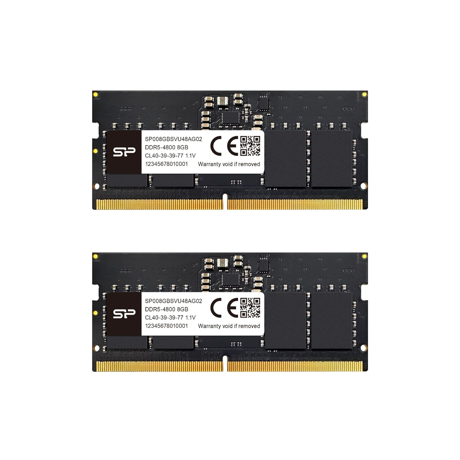 Silicon Power 32GB (2x16GB) SP032GBSVU480F22 4800Mhz CL40 DDR5 SODIMM Laptop RAM