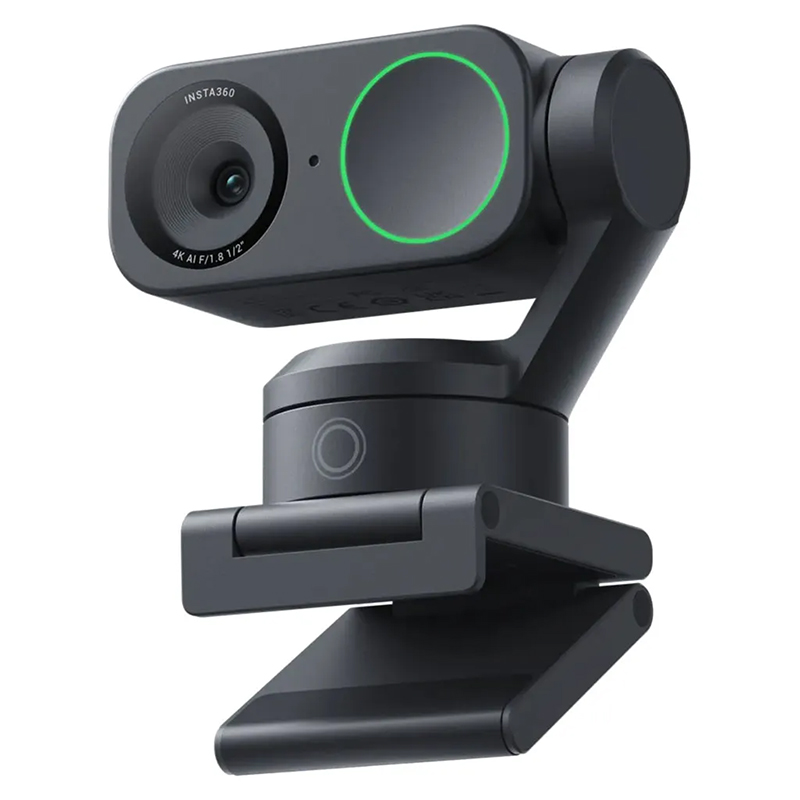 Insta360 Link 2 AI 4K Webcam with Magnetic Bracket - Black (CINSABNB)