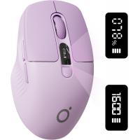 EWEADN Q1 Mini Wireless BT Rechargeable & Silent Mouse With Type-c Charging Port, With Remaining power display, Suitable - Purple