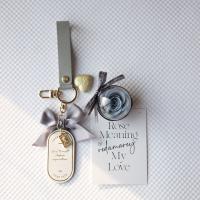 Keychains-Keychain-Rose-Eternal-Flower-Valentine-s-Day-Gift-Nameplate-Bag-Keyring-Pendant-Gray-3