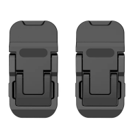 Mini Portable Laptop Metal Stand Riser Desk Keyboard Riser 2pcs - Black