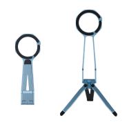 Phone Tripod Stand Aluminum Alloy Holder with Spring Buckle for MagSafe - Blue
