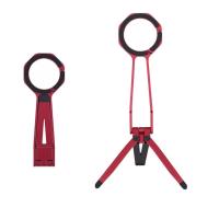 Phone Tripod Stand Aluminum Alloy Holder with Spring Buckle for MagSafe - Red