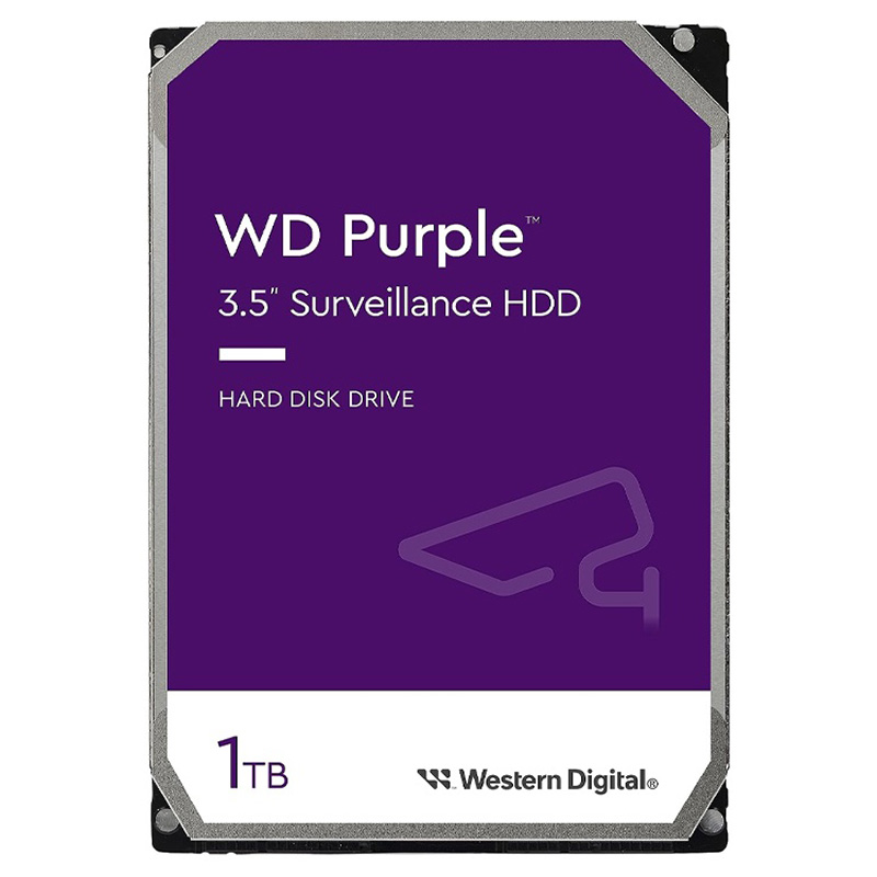 Western Digital 1TB Purple 3.5in SATA 5400 RPM Surveillance Hard Drive (WD11PURZ) - OPENED BOX 92284