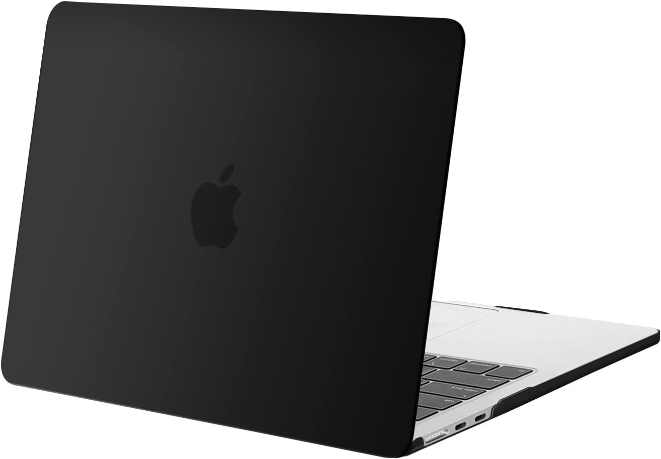 Case Compatible with MacBook Air 13 inch M4 2025 2024 2023 2022 M3 M2 A3240 A3113 A2681, Crystal Hard Shell Scratch Resistant Protective Cover black