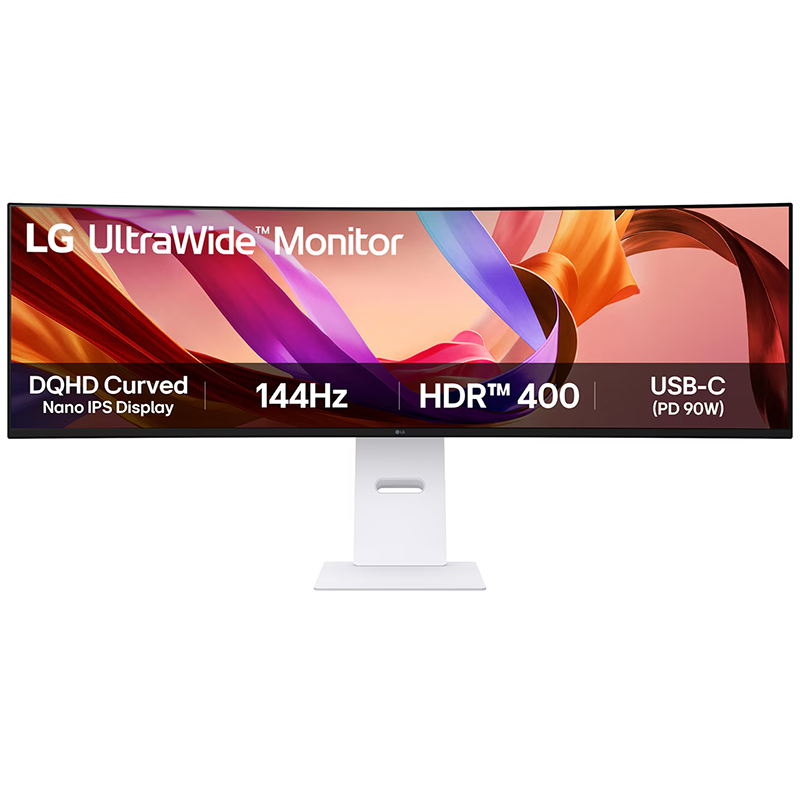 LG 49in UltraWide Dual QHD 144Hz Nano IPS Curved Monitor (49U950A-W)