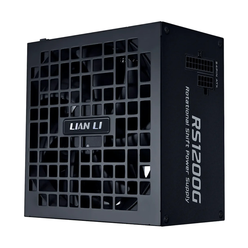 Lian Li 1200W Rotational Shift 80+ Gold Fully Modular ATX Power Supply with 4 Port USB Hub - Black (RS1200G.BH)