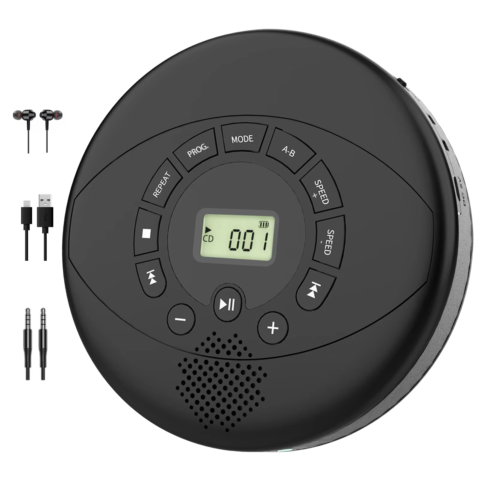 Portable CD Player with Bluetooth, CD Music Player FM Radio, Support AUX/USB, CD Boombox，Headphone Jack, CD Players for Home, Kids, Kpop, Gift