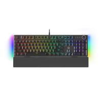 Fantech MAXPOWER II Wired Hot-Swap RGB Backlight Mechanical Keyboard with Wrist Rest Black - Lemon Zest Switch (KBFTMK894BKYL)