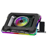 Fantech NC22 RGB Notebook Cooler with Dual USB-A Power Port and Phone Holder (ACCFTNC22BK)