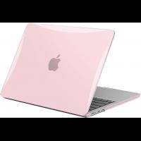 Case Compatible with MacBook Air 13 inch M4 2025 2024 2023 2022 M3 M2 A3240 A3113 A2681, Crystal Hard Shell Scratch Resistant Protective Cover pink