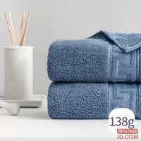 Towels-Robes-J-ZAO-138g-thickened-Awati-long-staple-cotton-towel-7A-enlarged-antibacterial-non-shedding-face-hand-towel-Blue-2