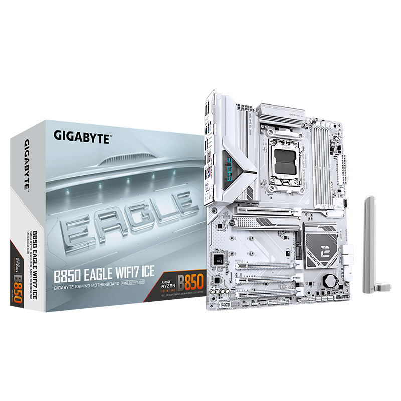Gigabyte B850 EAGLE WIFI7 ICE AM5 ATX Motherboard (B850 EAGLE WIFI7 ICE)