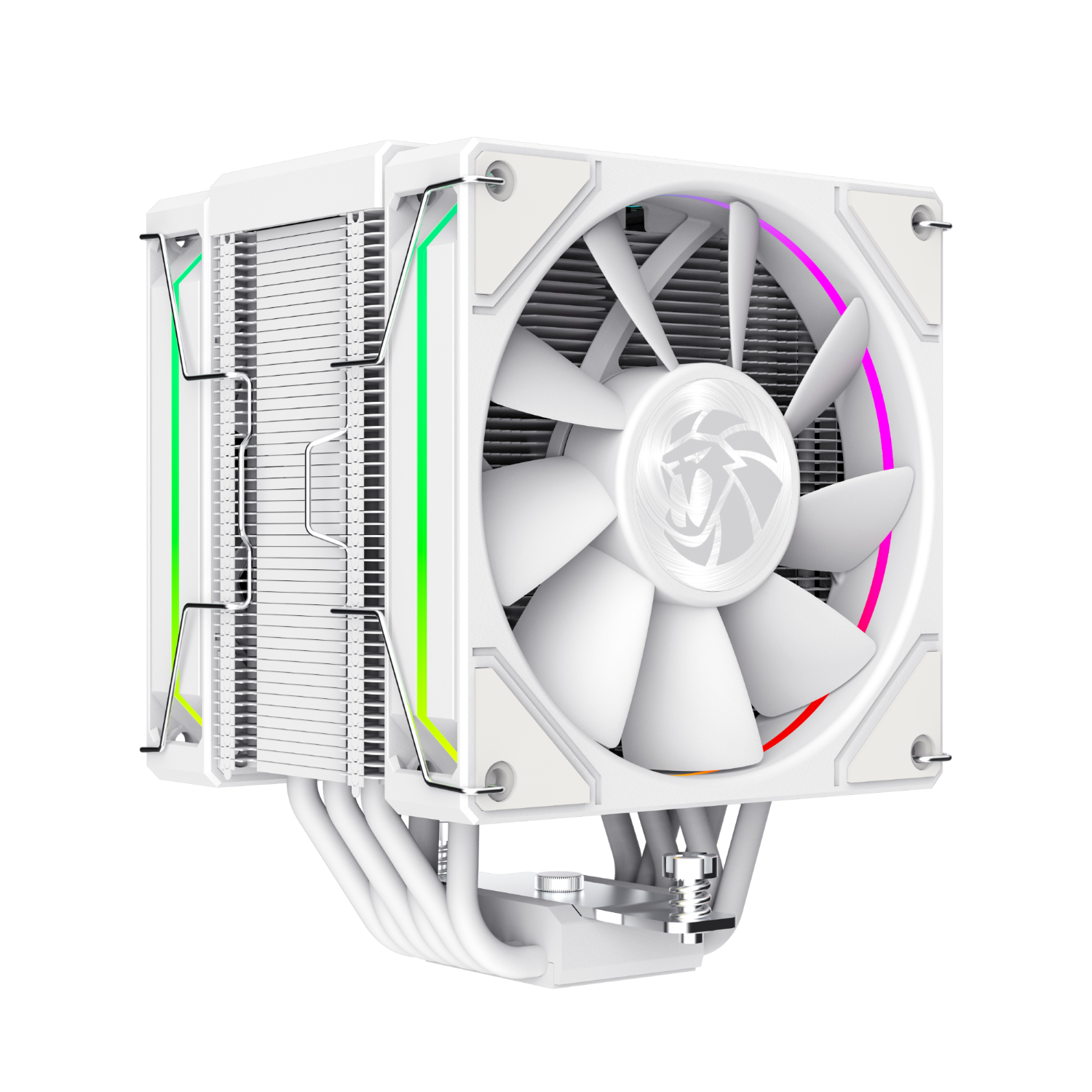 Gamemax SIGMA 620 High-Performance CPU Cooler,Dual 120mm Fans + Six Heatpipes for Powerful Cooling, 245W TDP Support - White